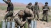 U.S. soldiers attending a training session for the Afghan Army in Herat on May 2.