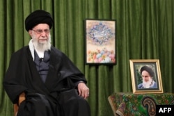 Высший руководитель Ирана великий аятолла Али Хаменеи. Иран, 20 марта 2024 года