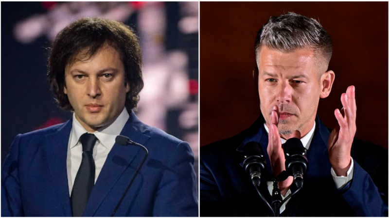 ირაკლი კობახიძე ვიქტორ ორბანის კონკურენტს არჩევნებში გამარჯვებას ულოცავს