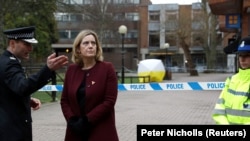 Amber Rudd la Salisbury în timpul crizei Skripal în martie 2018