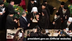   The members of the unity council congratulate the newly elected president of the Orthodox Church of Ukraine, the metropolitan Kiev and the epiphany of all of Ukraine. Kiev, December 15, 2018 