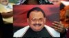 Supporters of Pakistan's Muttahida Qaumi Movement (MQM)party hold photographs of party leader Altaf Hussain during a June protest in Karachi.