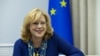 Moldova -- EU Commissioner Corina Cretu, Chisinau, 17May2018