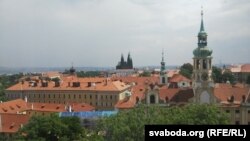 Прага, від з акна МЗС Чэхіі