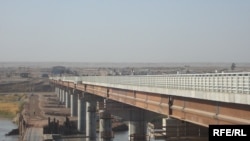 Tajikistan - The new bridge the Pyanj River that was opened 26Aug2007 between Tajikistan and Afghanistan, undated