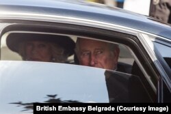 Prințul Charles și Ducesas Camilla, partenera sa, într-o vizită din 2016 din Belgrad/Serbia.