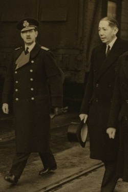 Regele Carol al II-lea și N. Titulescu, Dover, 1936