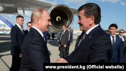 Сооронбая Жээнбеков и Владимир Путин. 13 июня 2019 года. 