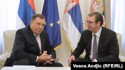 Milorad Dodik i Aleksandar Vučić, juni 2018.