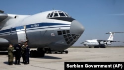 Ruski vojni avion sa medicinskom opremom, Batajnica, 3. april