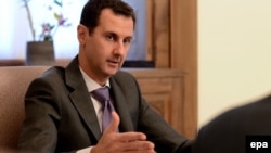 The United States and its allies have insisted that Bashar al-Assad (pictured) cannot be part of any peaceful resolution to the conflict in Syria. (file photo)