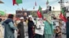 پي ټي ای په خيبر پښتونخوا کې د ډرون بريدونو خلاف احتجاجي مظاهره کړې ده
