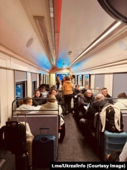 «Пункт незламності» на вокзалі у Холмі, Польща, 25 січня 2026 року