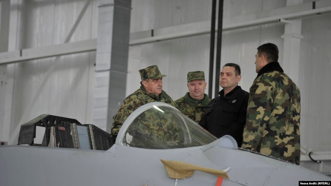 Aleksandar Vulin, na vojnom aerodormu Batajnica, mart 2018.