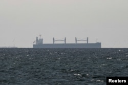 A tanker sails in the Persian Gulf, near the Strait of Hormuz (file photo)