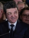 Nicușor Dan la momentul anunțării exit-poll-urilor care-l dădeau la mică distanță în spatele lui Crin Antonescu.