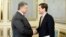 Ukrainian President Petro Poroshenko (left) meets with U.S. Assistant Secretary of State for European and Eurasian Affairs Wess Mitchell in Kyiv on May 2.