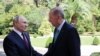 Президент России Владимир Путин (слева) встретился с президентом Турции Реджеп Тайипом Эрдоганом в Сочи, 4 сентября 2023 года