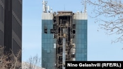 ბანკ „ლიბერთის” სათავო ოფისი ხანძრის შემდეგ