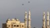 Russian warplanes fly in the sky over the Mediterranean coastal city of Latakia, January 28, 2016