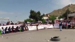 دومین روز عتراض کننده‌گان در ولایت بغلان