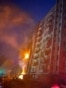 Ukraine -- Fire in a residential building in Kramatorsk after Russian attack, Donetsk region, 13 August 2026