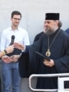 Гендиректор Першого медобʼєднання Олег Самчук і митрополит УПЦ (МП) Філарет (Кучеров) на відкритті реабілітаційного центру у Львові 