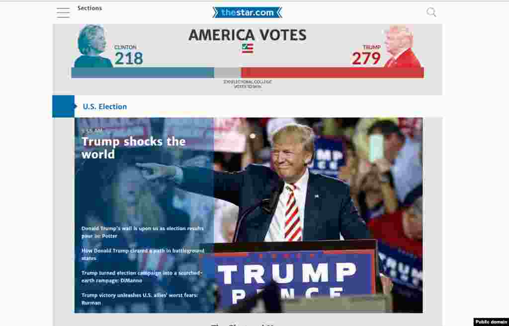 Canada's Toronto Star website. 