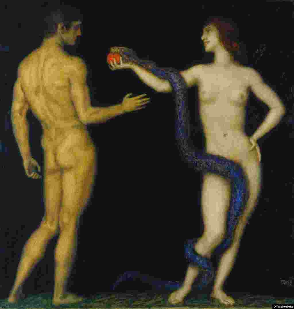 Franz von Stuck, (1863&ndash;1928), Adam and Eve, 1920&ndash;1926.