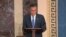 Senatorul Mitt Romney anunțându-și intenția de a vota pentru condamnarea lui Donald Trump