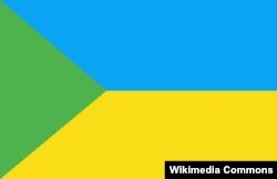 Прапор Зеленої України (зелений колір – тайга, синій – небо і море, жовтий – хлібне поле)