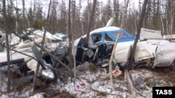 Урнатиот авион на Хабаровск Ерлајнс во близина на селото Нелкан