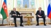 Ильхам Алиев и Владимир Путин в Душанбе, 9 октября