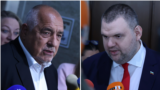 Лидерите на ГЕРБ Бойко Борисов (вляво) и на "ДПС - Ново начало" Делян Пеевски. Колаж.