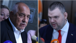 Колаж със снимки на лидера на ГЕРБ Бойко Борисов и санкционирания за корупция лидер на „ДПС – Ново начало“ Делян Пеевски
