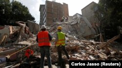 Последствия землетрясения в Мехико, Мексика, 19 сентября 2017