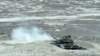 Azerbaijan - A Russian-made tank opens fire during an Azerbaijani military exercise, 26Jun2014.