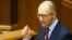 New elected Prime Minister Arseniy Yatsenyuk: "The new government will do everything and use all legal means to stabilize the situation in Crimea."
