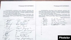 Armenia -- A letter by 21 members of parliament urging President Serzh Sarkisian to free opposition politician Sasun Mikaelian.