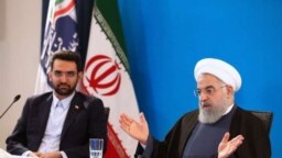 Iran - President Hassan Rouhani (R) at a meeting spoke about inefficiency of cyber censorship and urged to respect "public's demands". January 21, 2019