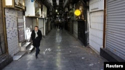 Magazine închise în Marele Bazar din Teheran, pe 30 decembrie.