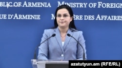 Врио пресс-секретаря МИД Армении Анна Нагдалян, Ереван, 14 августа 2018 г..