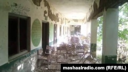 په شمالي وزیرستان کې د پوځي عملیاتو پر مهال هم ښوونځي ړنګ شوي دي - د ۲۰۱۷ز کال د مې ۳۱مې انځور.