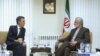 British Minister of State for the Middle East Andrew Murrison meeting with Iran's Kamal Kharrazi, June 23, 2019