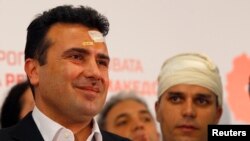 Zoran Zaev na konferenciji za medije SDSM-a, nakon nasilja u Sobranju