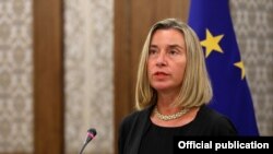 шефицата на европската дипломатија Федерика Могерини