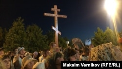 Царский крестный ход в Екатеринбурге в ночь с 16 на 17 июля 2018 г.
