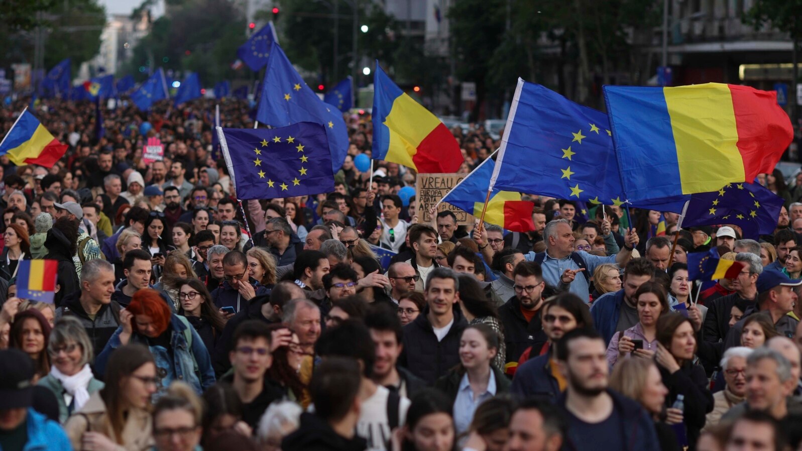 Romania - Pro-EU demonstration in Bucharest