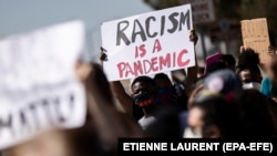Protesti protiv rasizma, Victorville, Kalifornija, 16 juni 2020.