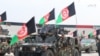 An Afghan army parade celebrating the country's independence day in Nangarhar on August 18.